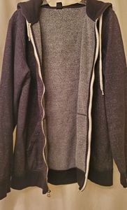 ZINE Zipper Jacket Blackish Grey Reversible Hood